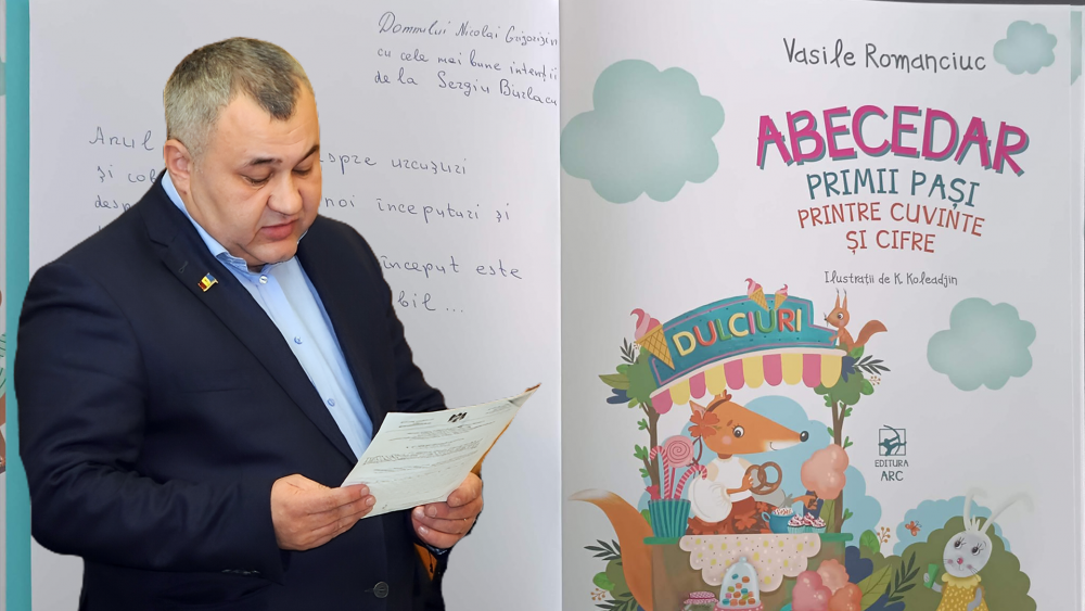 Grigorișin a primit în dar un ABECEDAR. Cine i-a oferit cadoul sugestiv